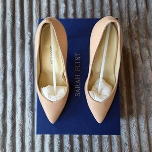 Sarah Flint Blush Nude Napa Perfect Pump 85 Size 7